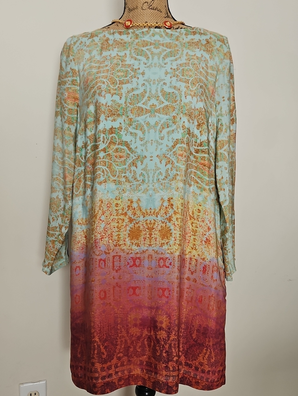Maeve Silk Dress, Size M. - Picture 5 of 12